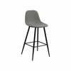 Baaritool Home4you Wilma Sawana, 46,6 x 51 x 90 cm, hall/must