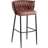 Baaritool Mebel Elite Flores, roosa samet