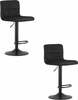 Baaritool Leobert Prot, 44 x 41 x 87.5-108 cm, must samet, 2 tk