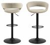 Baaritool Actona Grace, 48,5 x 54,5 x 104 cm, must/pruun