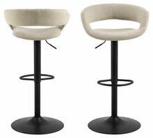 Baaritool Actona Grace, 48,5 x 54,5 x 104 cm, must/pruun