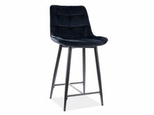 Baaritool Signal Meble Chic H-2 Velvet, 45 x 37 x 92 cm, must