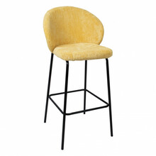 Baaritool Home4you Ziva 10428, 51 x 52 x 104 cm, kollane