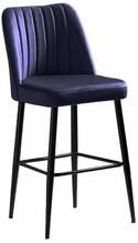 Baaritoolide komplekt Kalune Design Vento 107BCK1115, 45 x 49 x 99 cm, sinine/must, 4 tk