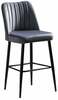Baaritoolide komplekt Kalune Design Vento 107BCK1110, must/hall, 45 x 49 x 99 cm, 4 tk