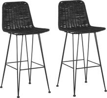 Baaritoolide komplekt Beliani Cassita, 47 x 43 x 103 cm, must