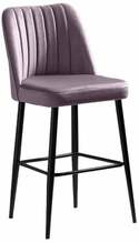 Baaritoolide komplekt Kalune Design Vento 107BCK1114, must/lilla, 45 x 49 x 99 cm, 4 tk