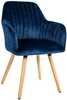 Söögitool Home4you Ariel, 58 x 58,5 x 85 cm, sinine