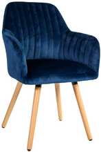 Söögitool Home4you Ariel, 58 x 58,5 x 85 cm, sinine