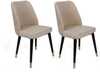 Toolide komplekt Kalune Design Hugo 367 V2, 49 x 50 x 90 cm, matt, kuldne/must/kreemjas, 2 tk