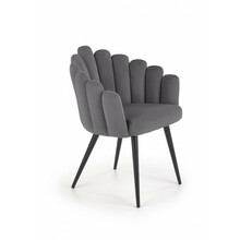 Söögitool Halmar K410, 62 x 62 x 85 cm, hall/must
