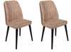 Toolide komplekt Kalune Design Alfa 433, 49 x 50 x 90 cm, must/beež, 2 tk