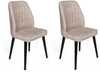Toolide komplekt Kalune Design Alfa 469, 49 x 50 x 90 cm, matt, must/kreemjas, 2 tk