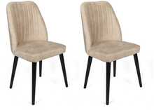Toolide komplekt Kalune Design Alfa 434, 49 x 50 x 90 cm, must/kreemjas, 2 tk