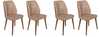 Toolide komplekt Kalune Design Dallas 553, 49 x 50 x 90 cm, matt/pruun, 4 tk