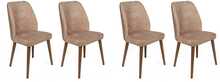 Toolide komplekt Kalune Design Dallas 553, 49 x 50 x 90 cm, matt/pruun, 4 tk