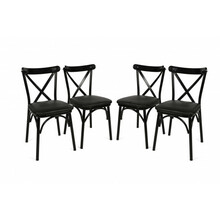 Söögitoolide komplekt Kalune Design Ekol 1331, must, 4 tk