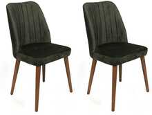Toolide komplekt Kalune Design Alfa 462, 49 x 50 x 90 cm, pähkel/samblaroheline, 2 tk