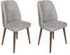 Söögitool Kalune Design Dallas 554 V2, 49 x 50 x 90 cm, hall/pähkel
