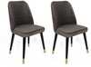 Toolide komplekt Kalune Design Hugo 361 V2, 49 x 50 x 90 cm, matt, antratsiit/kuldne/must, 2 tk