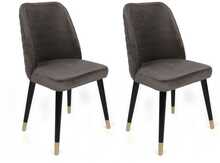 Toolide komplekt Kalune Design Hugo 361 V2, 49 x 50 x 90 cm, matt, antratsiit/kuldne/must, 2 tk