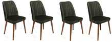 Toolide komplekt Kalune Design Alfa 462 V4, 49 x 50 x 90 cm, matt, pähkel/samblaroheline, 4 tk