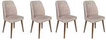 Toolide komplekt Kalune Design Alfa 465 V4, 49 x 50 x 90 cm, pähkel/helepruun, 4 tk