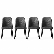 Toolide komplekt Kalune Design Dallas 527, 49 x 50 x 90 cm, antratsiit, 4 tk