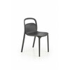 Söögitool Halmar K490, 55 x 46 x 80 cm, must