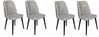 Toolide komplekt Kalune Design Dallas 524 V4, 49 x 50 x 90 cm, matt, must/hall, 4 tk