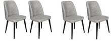 Toolide komplekt Kalune Design Dallas 524 V4, 49 x 50 x 90 cm, matt, must/hall, 4 tk
