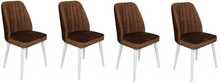 Toolide komplekt Kalune Design Alfa 496 V4, 49 x 50 x 90 cm, matt, pruun/valge, 4 tk