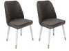 Toolide komplekt Kalune Design Hugo 401 V2, 49 x 50 x 90 cm, matt, antratsiit/kuldne/valge, 2 tk