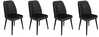 Toolide komplekt Kalune Design Alfa 437 V4, 49 x 50 x 90 cm, antratsiit/must, 4 tk