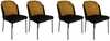 Toolide komplekt Kalune Design Dore 142 V4, 55 x 54 x 86 cm, sinep/must, 4 tk