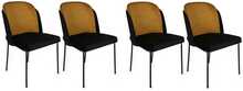 Toolide komplekt Kalune Design Dore 142 V4, 55 x 54 x 86 cm, sinep/must, 4 tk