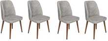 Toolide komplekt Kalune Design Dallas 554 V4, 49 x 50 x 90 cm, matt, hall/pähkel, 4 tk