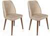 Toolide komplekt Kalune Design Alfa 464 V2, 49 x 50 x 90 cm, kreem/pähkel, 2 tk