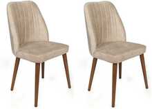 Toolide komplekt Kalune Design Alfa 464 V2, 49 x 50 x 90 cm, kreem/pähkel, 2 tk