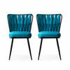 Toolide komplekt Kalune Design, 43 x 43 x 82 cm, sinine/kuldne, 2 tk