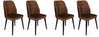 Toolide komplekt Kalune Design Dallas 523 V4, 49 x 50 x 90 cm, matt, pruun/must