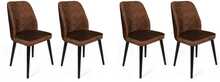 Toolide komplekt Kalune Design Dallas 523 V4, 49 x 50 x 90 cm, matt, pruun/must