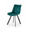 Söögitool Halmar K332, 46 x 61 x 84 cm, must/türkiis