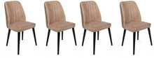 Toolide komplekt Kalune Design Alfa 433 V4, 49 x 50 x 90 cm, matt, must/beež, 4 tk