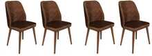 Toolide komplekt Kalune Design Dallas 556 V4, 49 x 50 x 90 cm, pähkel/pruun, 4 tk