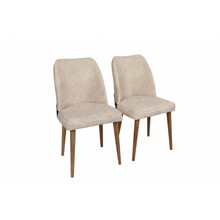 Söögitool Kalune Design Nova 761, 49 x 50 x 90 cm, kreemjas/pähkel