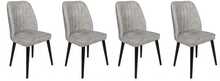Toolide komplekt Kalune Design Alfa 438 V4, 49 x 50 x 90 cm, matt, must/hall, 4 tk