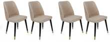 Toolide komplekt Kalune Design Hugo 367, 49 x 50 x 90 cm, matt, kuldne/must/kreemjas, 4 tk