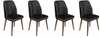 Toolide komplekt Kalune Design Dallas 557 V4, 49 x 50 x 90 cm, matt, pruun/antratsiit, 4 tk