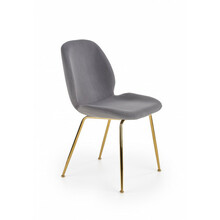 Söögitool Halmar K381, 48 x 58 x 88 cm, hall/kuldne